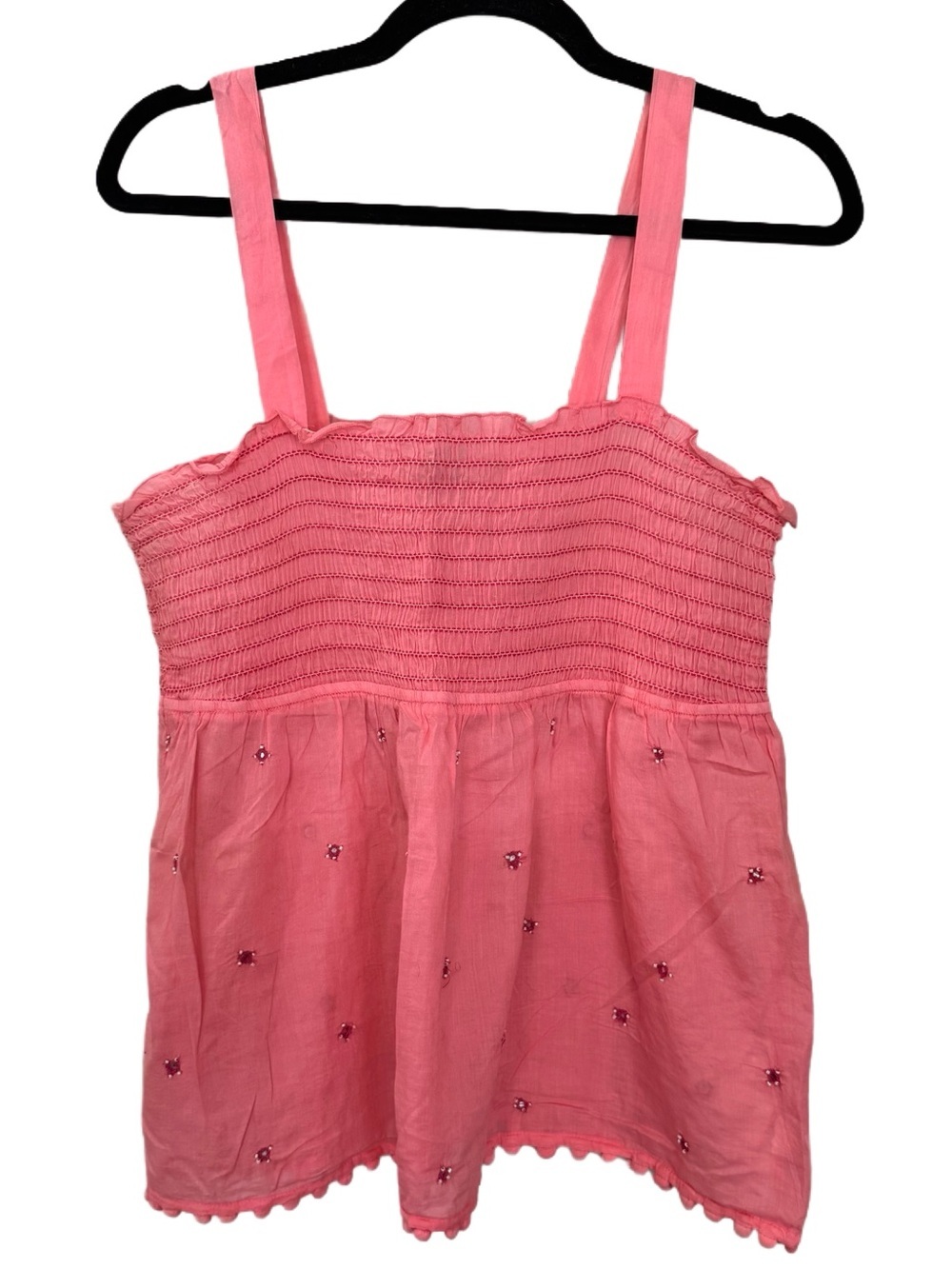 Old Navy Smocked Tank Top, Size XL, Pink